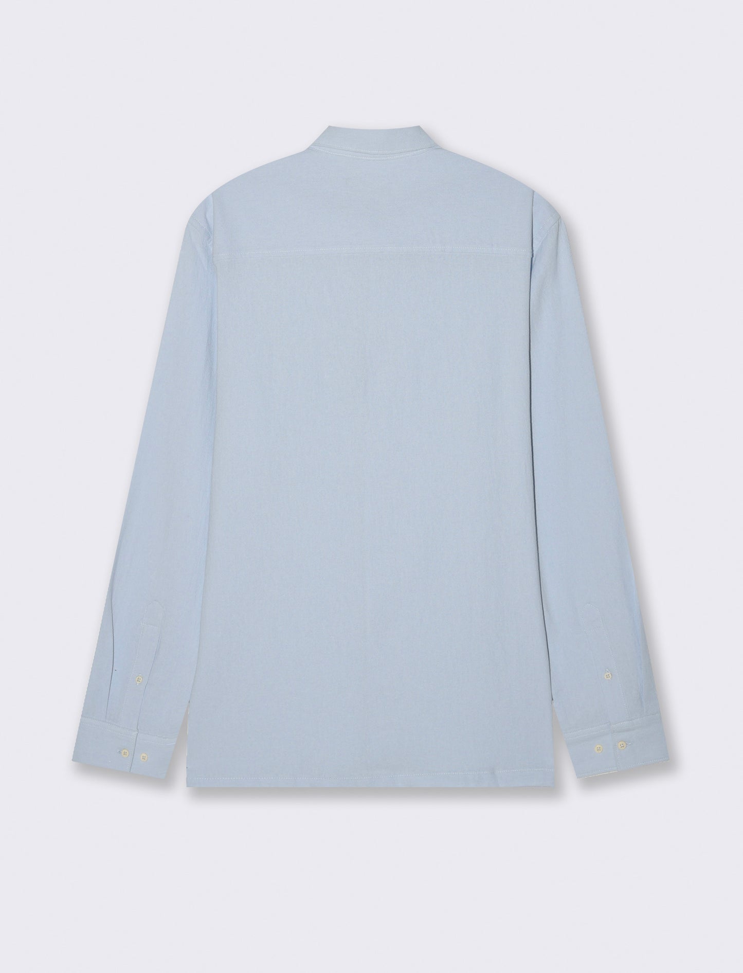 Camicia in cotone comfort da uomo - Celeste polvere