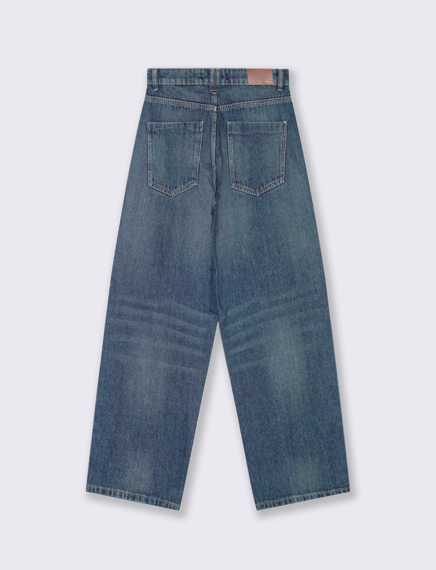 JEANS WIDE LEG - DENIM SCURO
