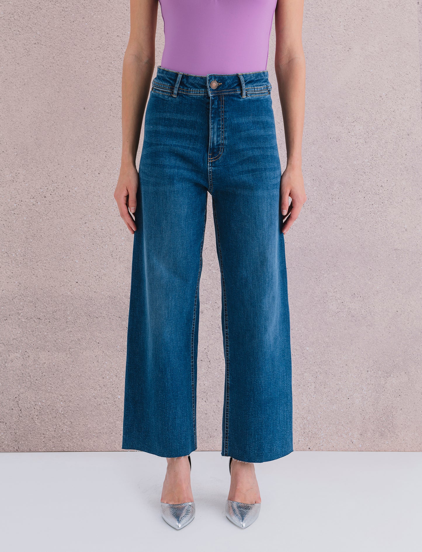 PANTALONE CROP - Denim