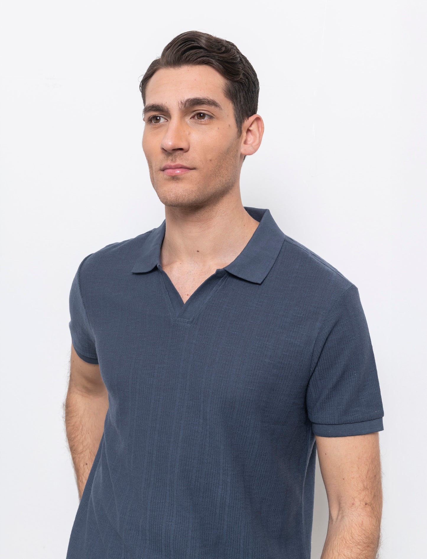 Polo in maglia jacquard da uomo - Avion