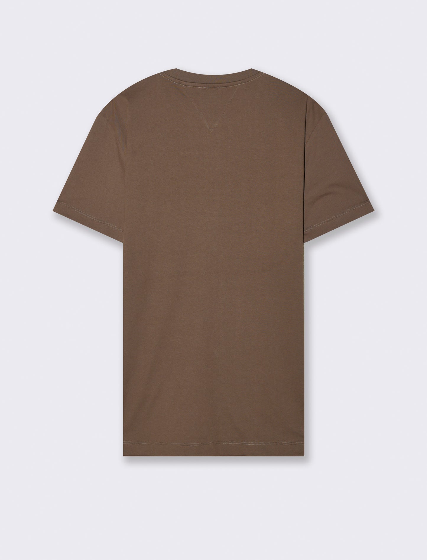 T-shirt con ricamo da uomo - Grigio fango
