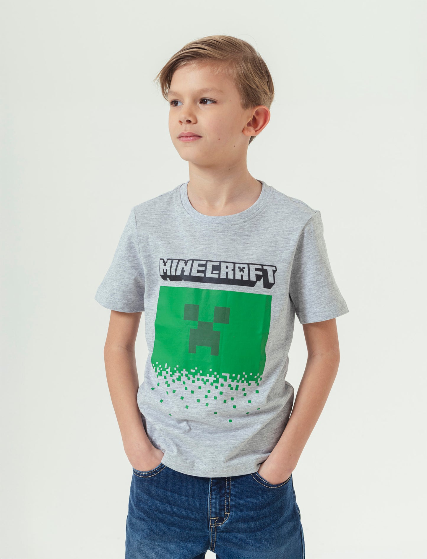 Tshirt Minecraft da bambino - Verde
