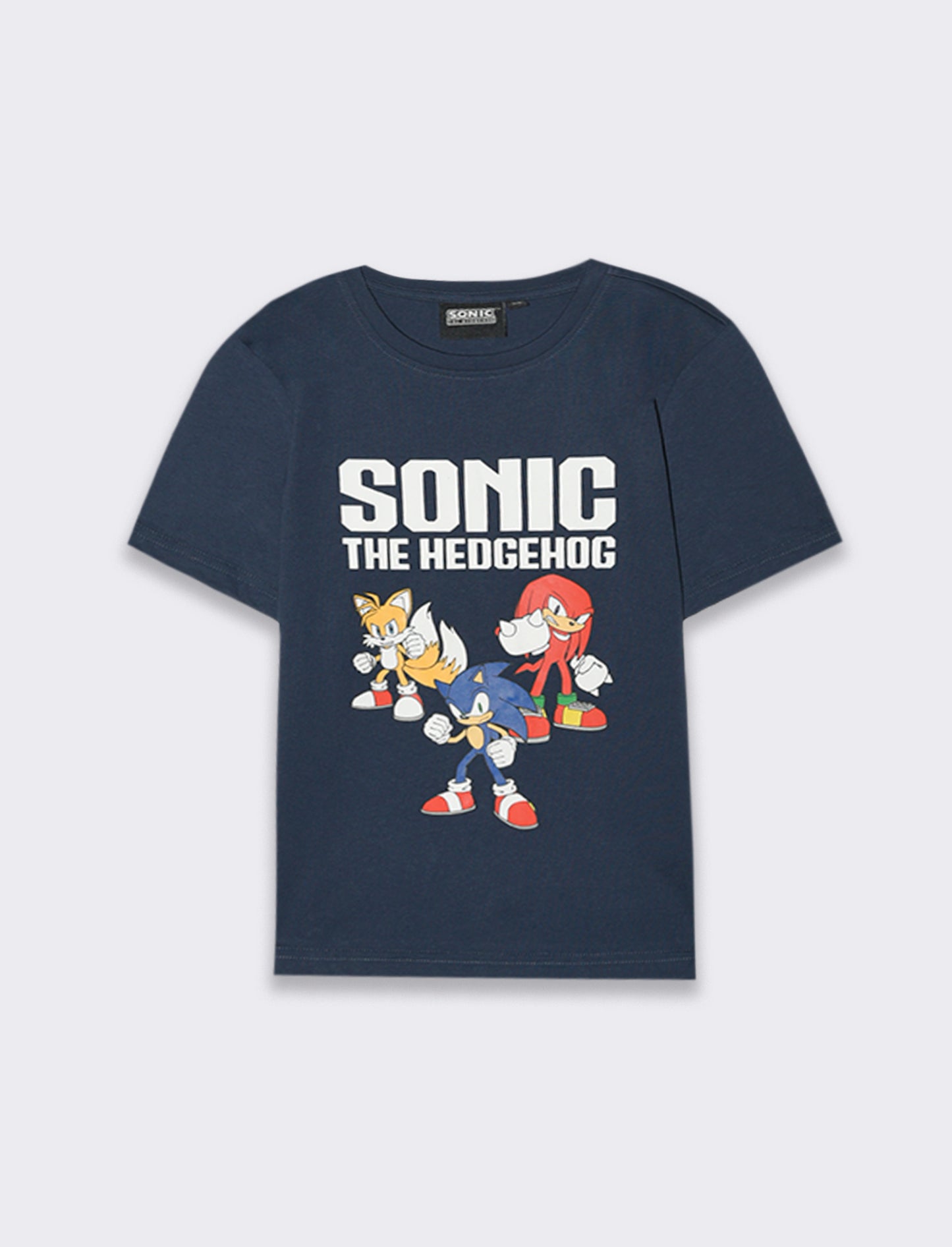 Maglietta con stampa Sonic da bambino - Blu