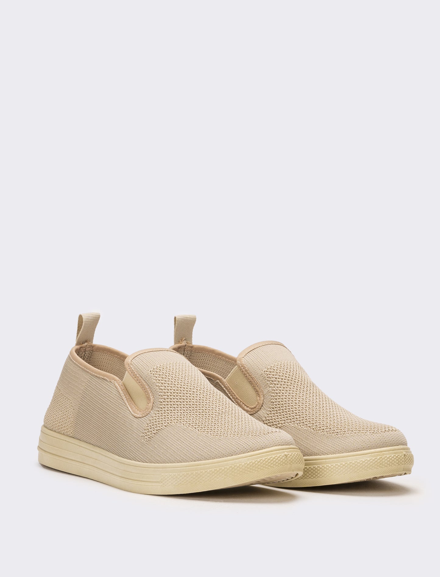 Slip-on in tessuto tecnico da uomo - Beige
