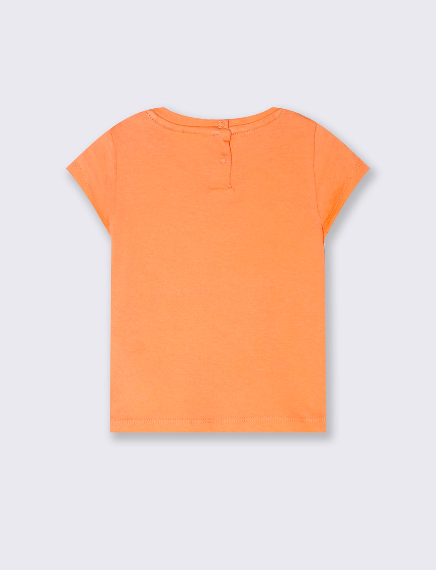 Maglietta stampa Minnie da neonata - Arancio