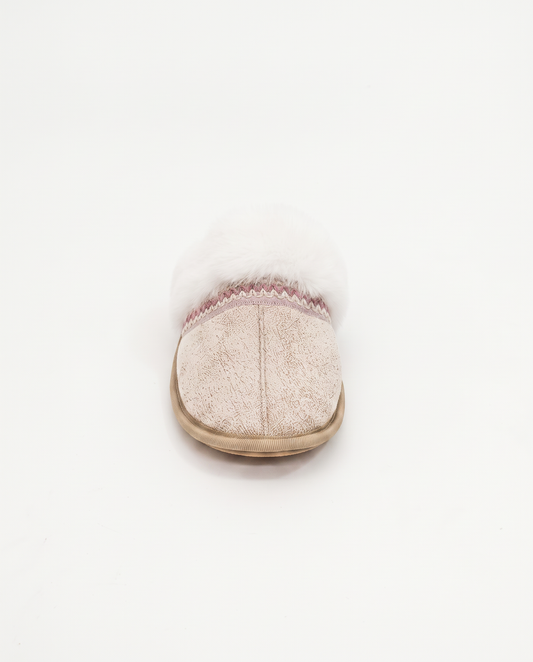 Pantofola invernale da effetto furry - Beige