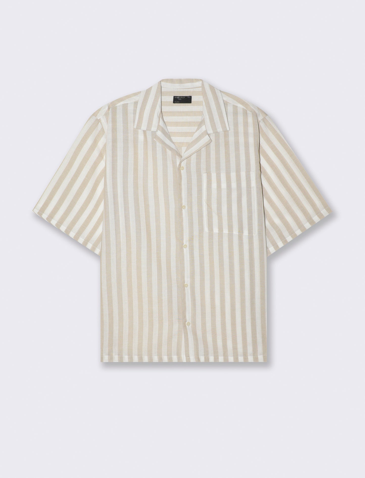 Camicia fantasia a righe da uomo - Grigio ghiaccio