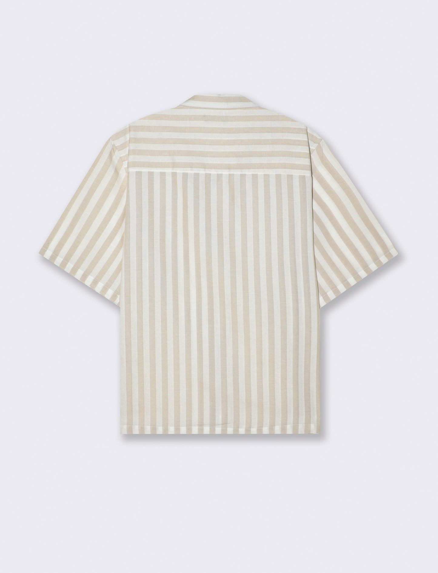 Camicia fantasia a righe da uomo - Grigio ghiaccio