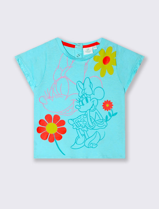 T shirt manica corta Disney da neonata - Azzurro