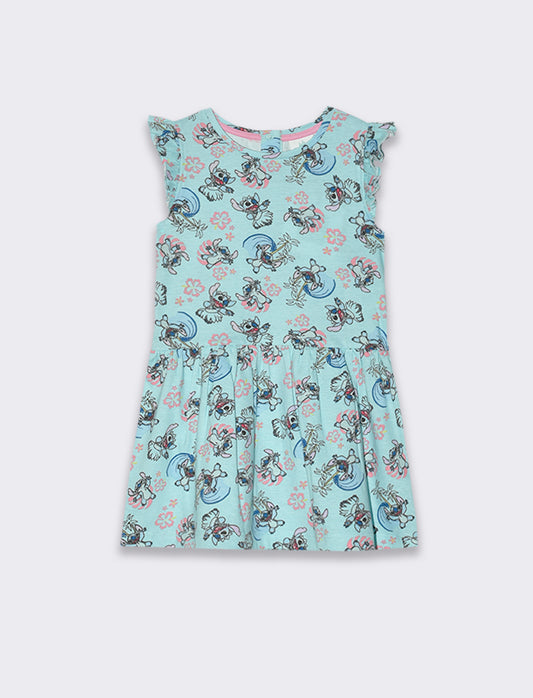 Stitch & Minnie Dress for Baby Girl - Multicolor
