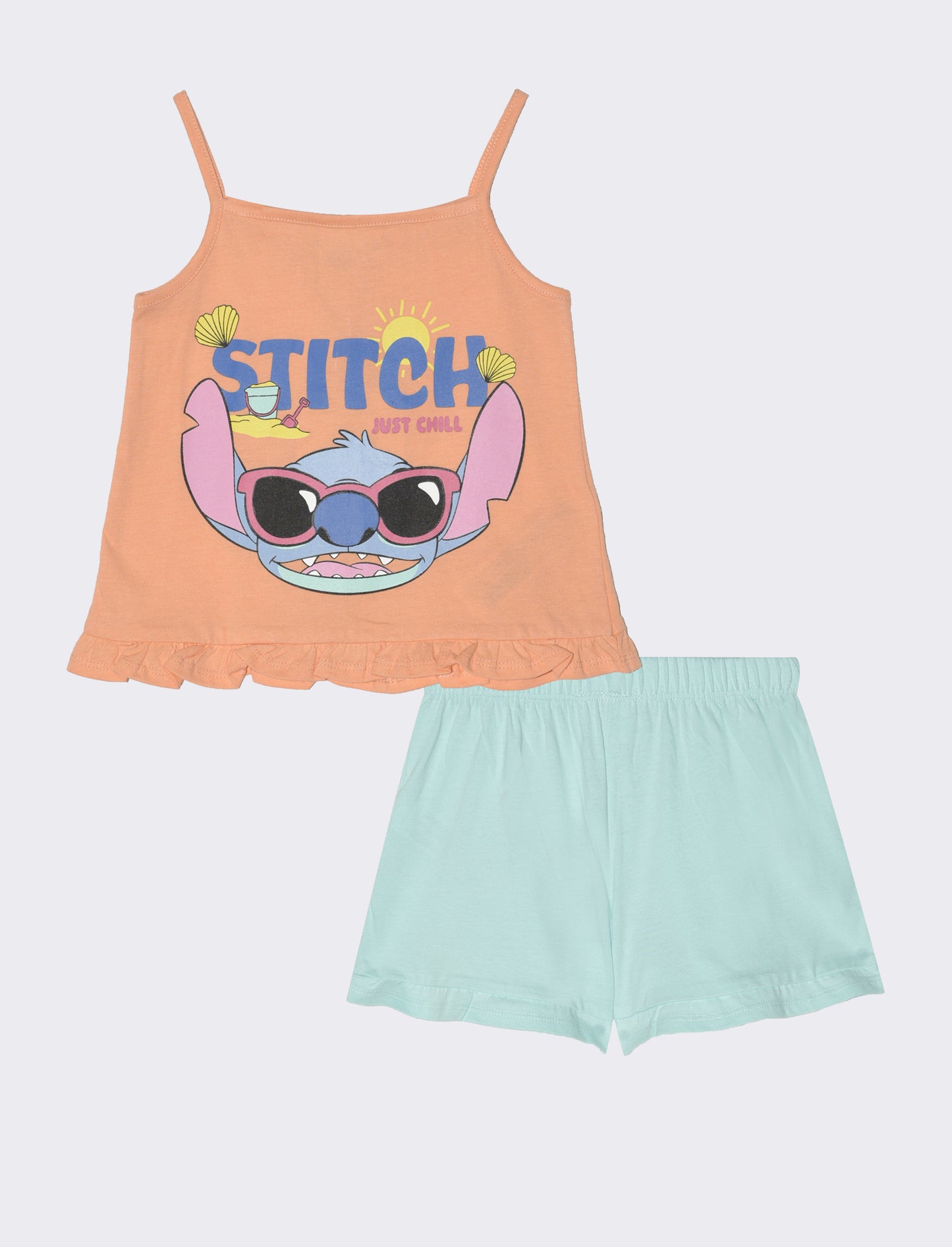 Completino Disney Stitch da neonata - Azzurro