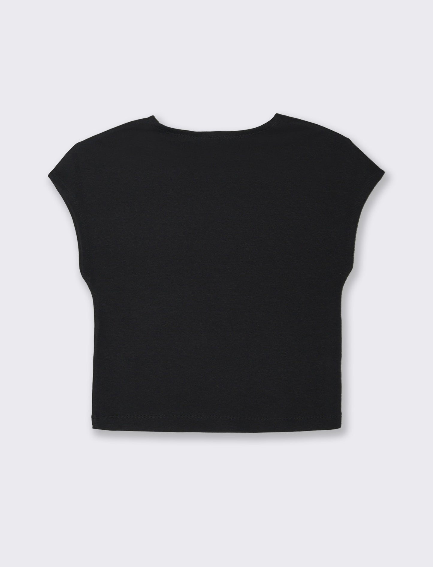 T-SHIRT CROP - Nero