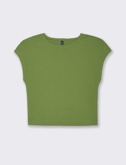 T-SHIRT CROP - Verde