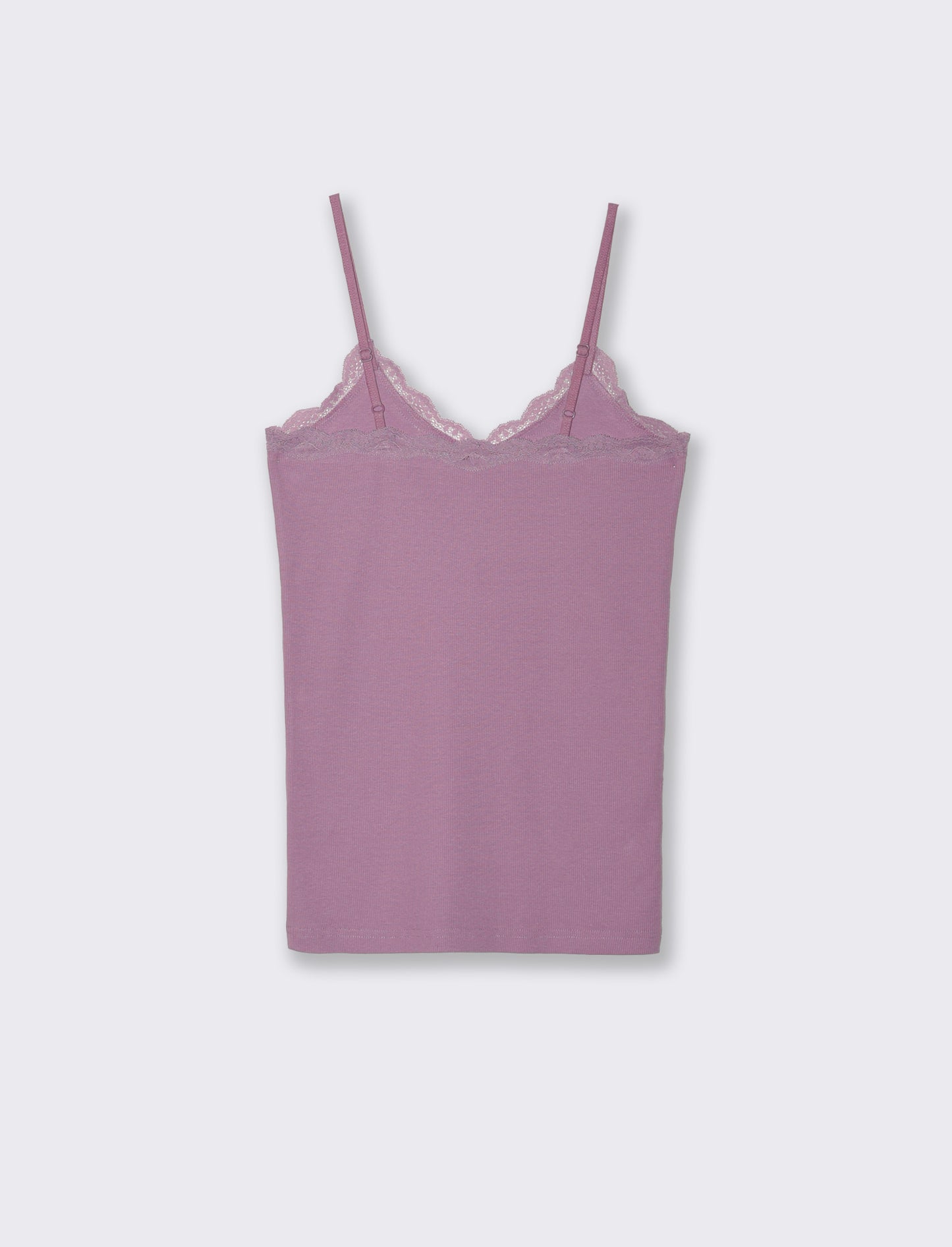 TOP CON PIZZO - Viola malva