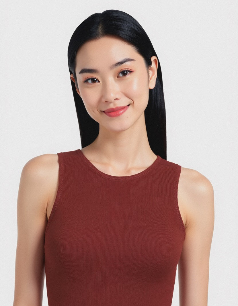 TOP BASICO - Marrone bruciato