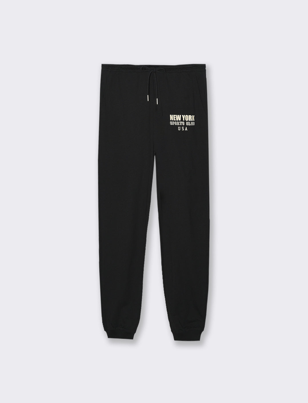 JOGGER CON STAMPA - Nero