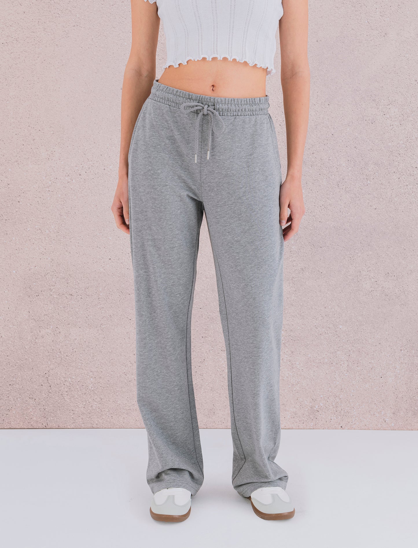 JOGGER CON COULISSE - Grigio mel.