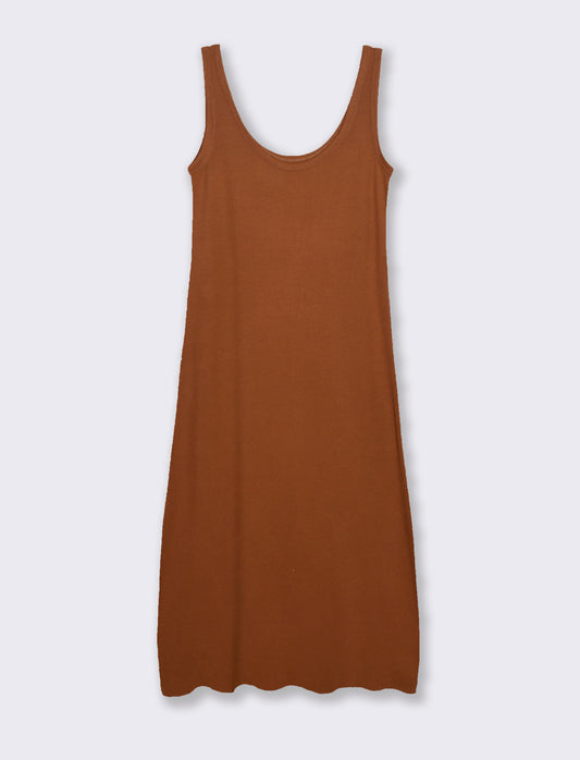 VESTITO LUNGO - Cognac