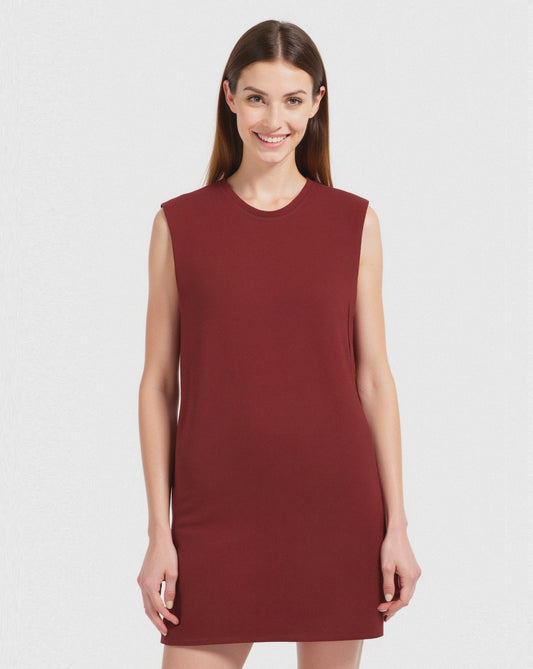 VESTITO CORTO - Marrone bruciato