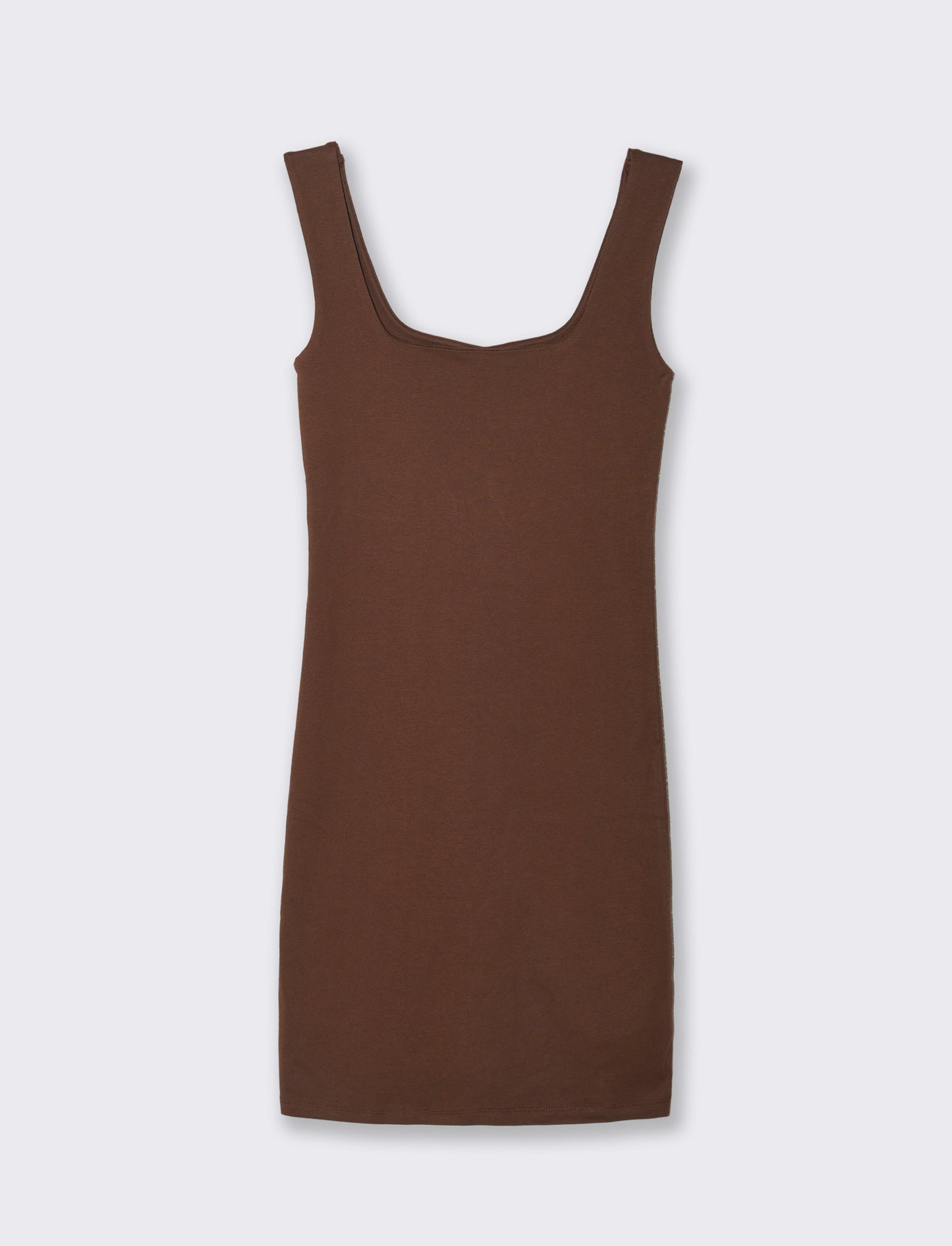 VESTITO CORTO - Marrone cioccolato