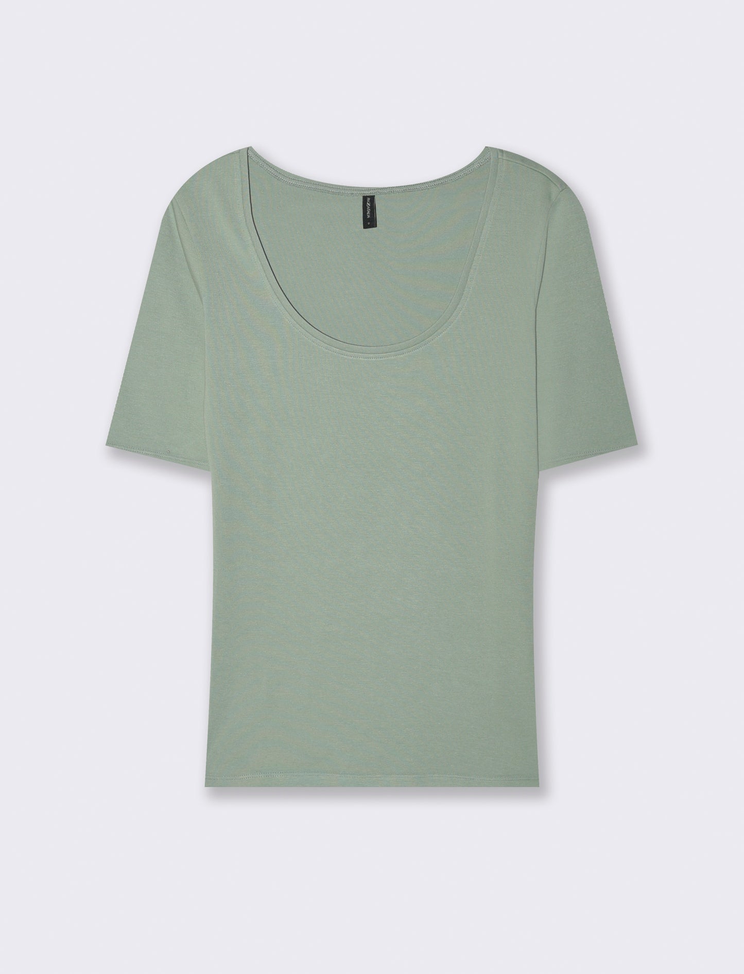 T-SHIRT CON MANICA A 3/4 - Verde foresta