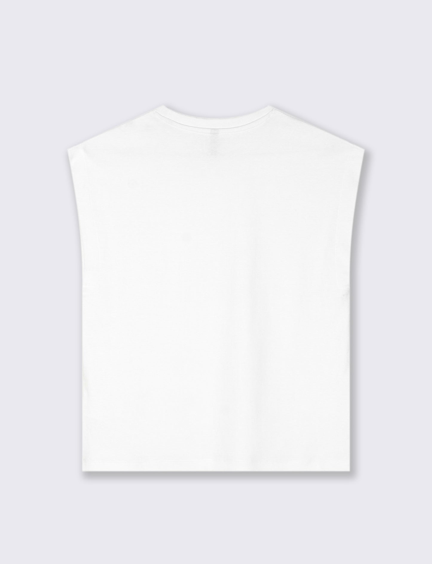 T-SHIRT A COSTE - Bianco