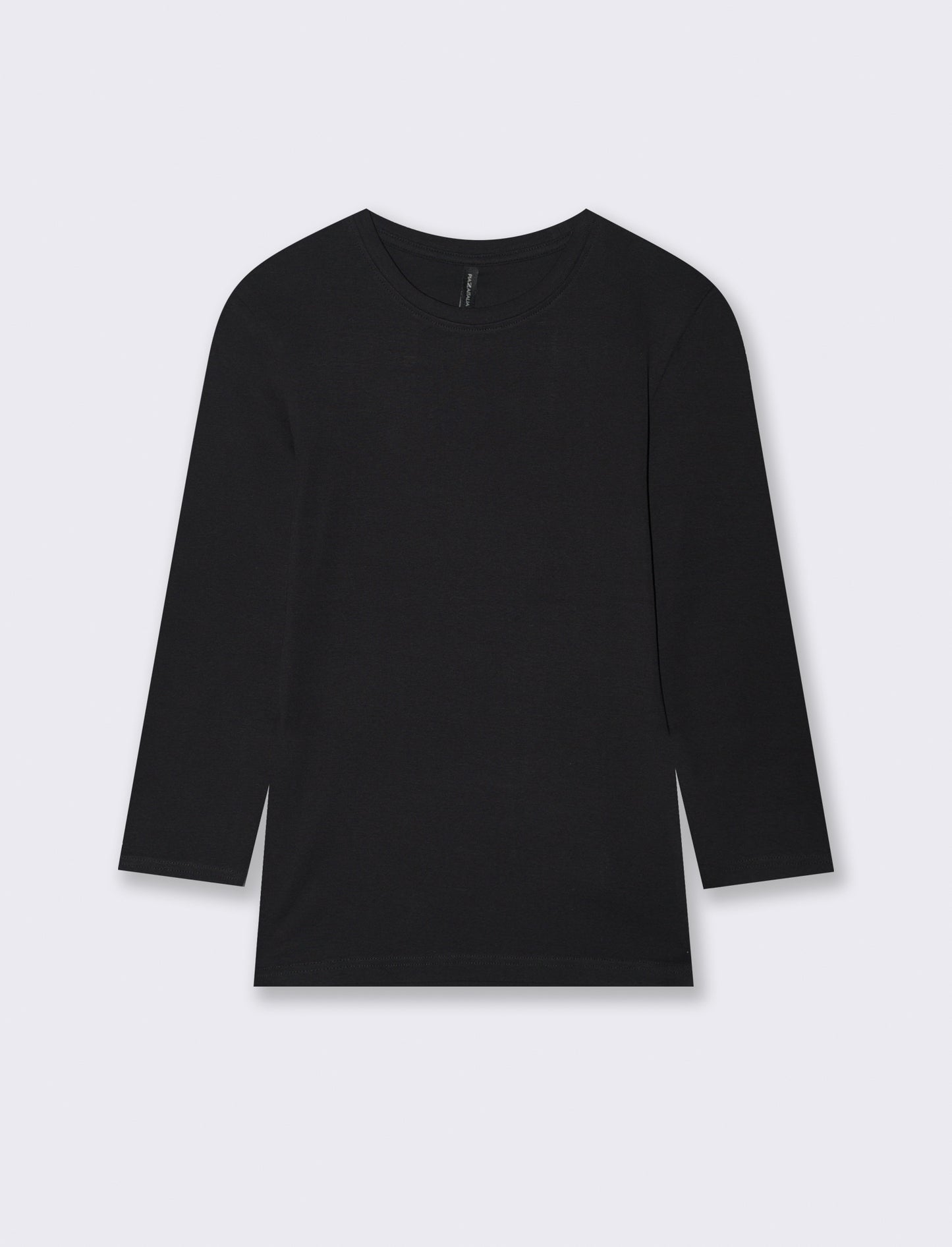 T-SHIRT A COSTE - Nero