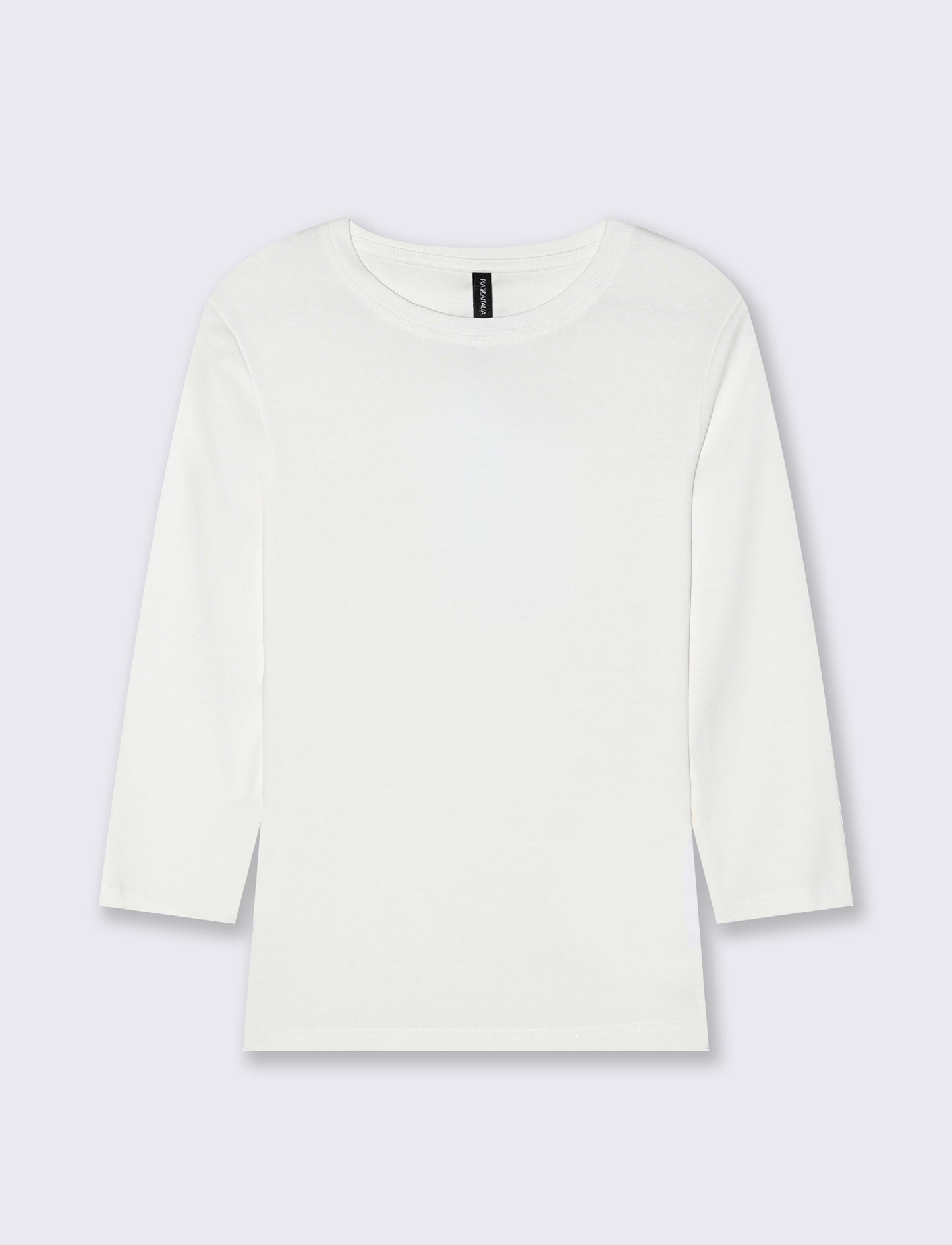 T-SHIRT A COSTE - Bianco latte
