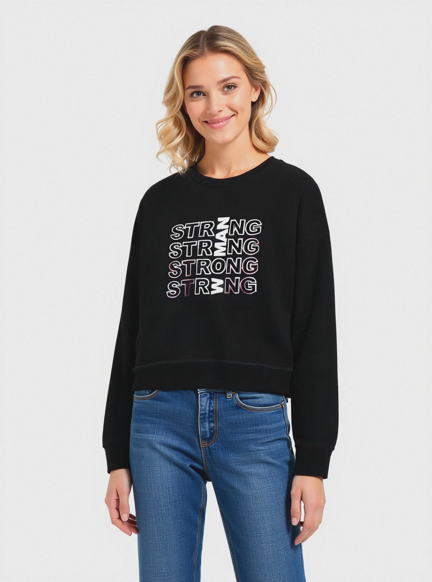 T-SHIRT MANICA LUNGA - Nero