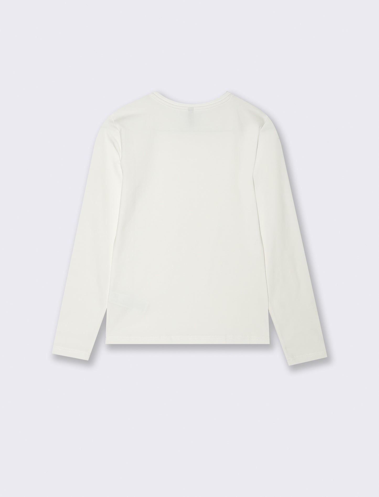 T-SHIRT BASICA - Bianco latte