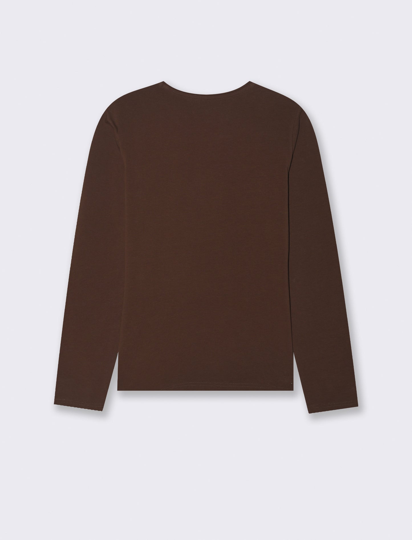 T-SHIRT BASICA - Marrone cioccolato