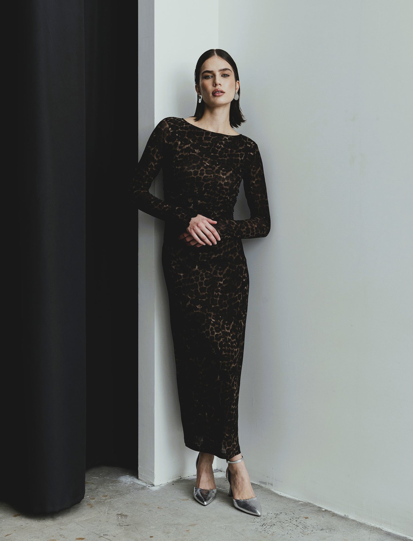 VESTITO LUNGO CON ARRICCIO - var 2