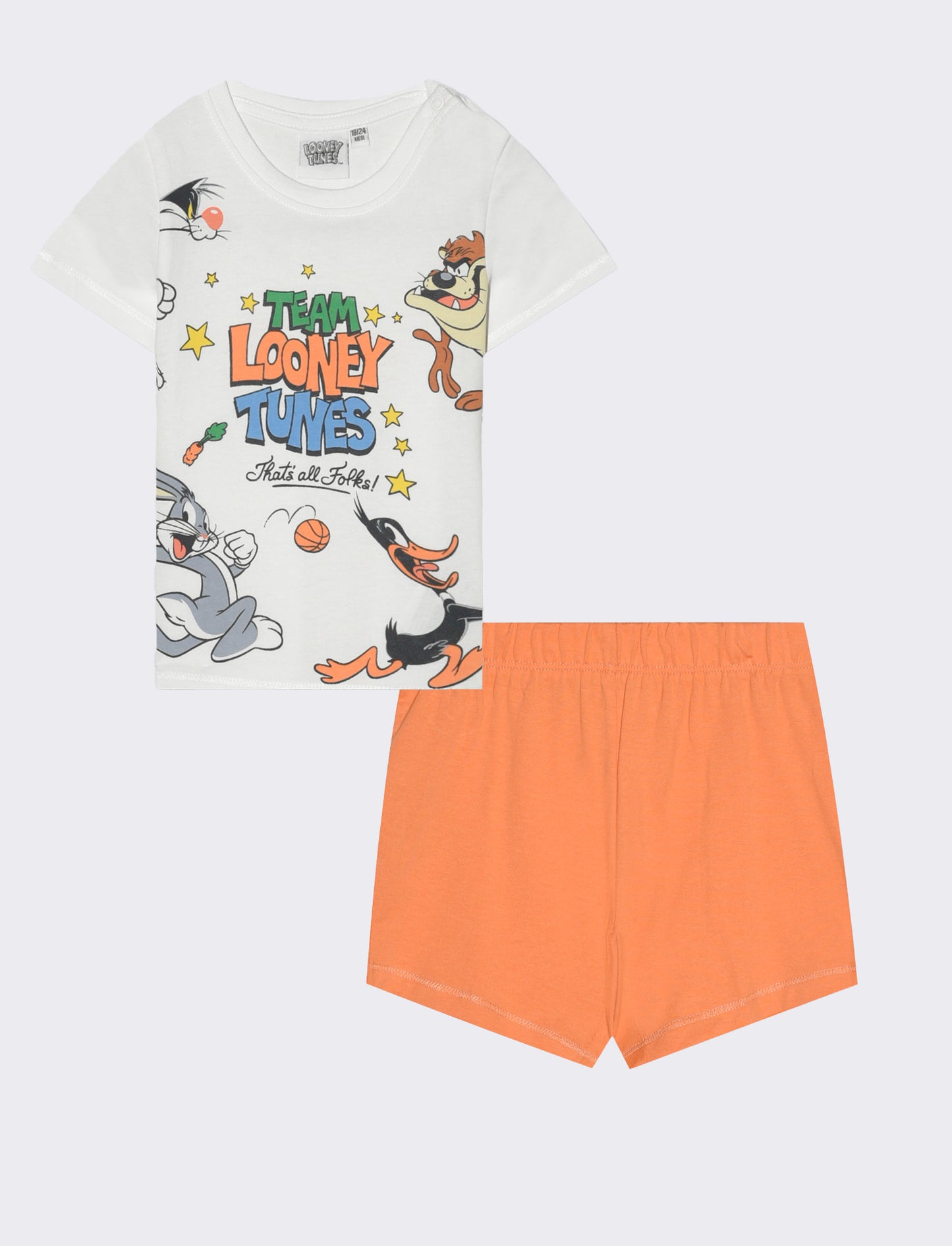 Completo Looney tunes neonato - Bianco