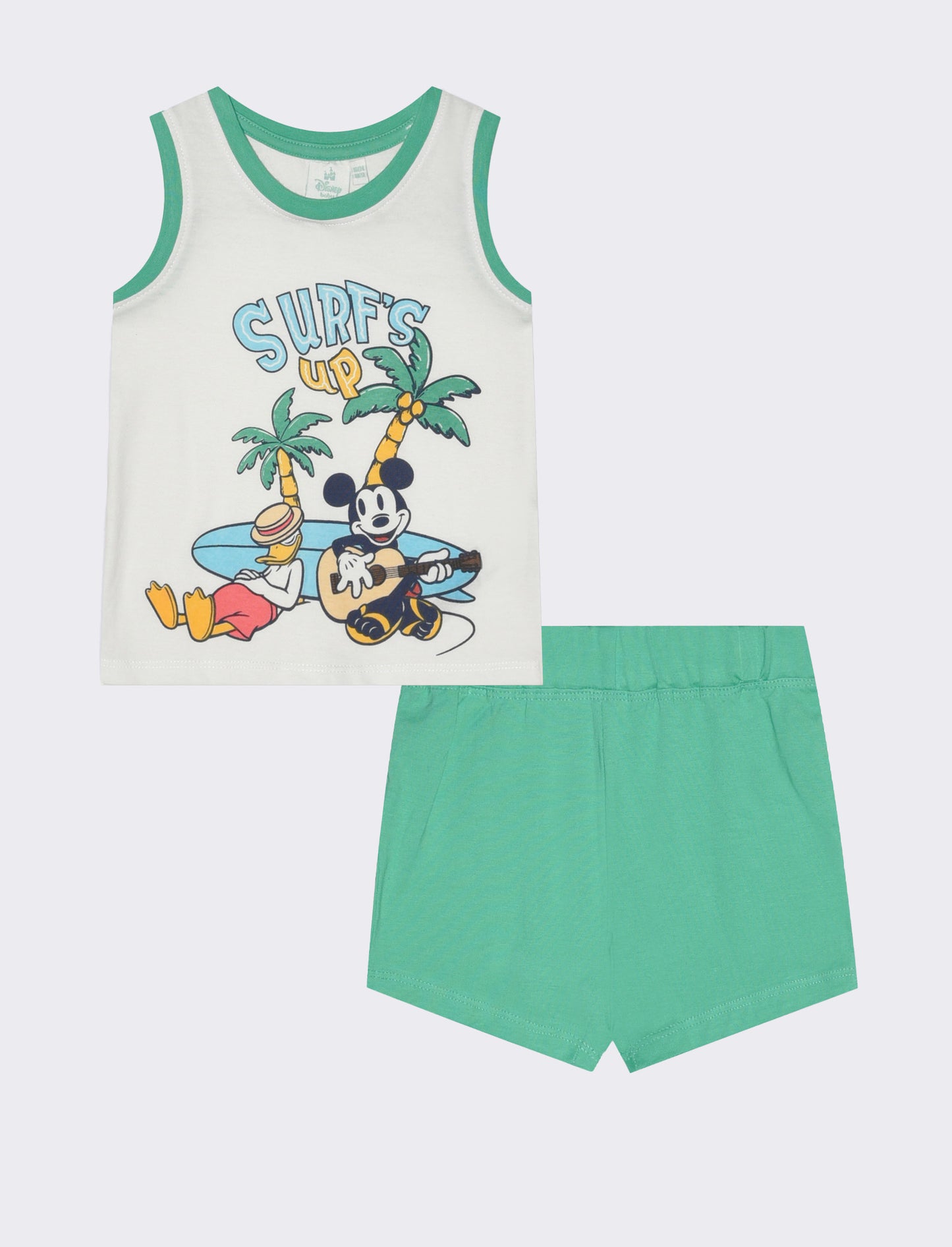 Completo con stampa Disney da neonato - Verde