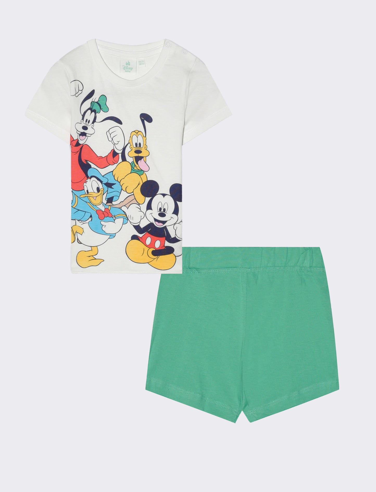 Completo Disney con personaggi da neonato - Bianco