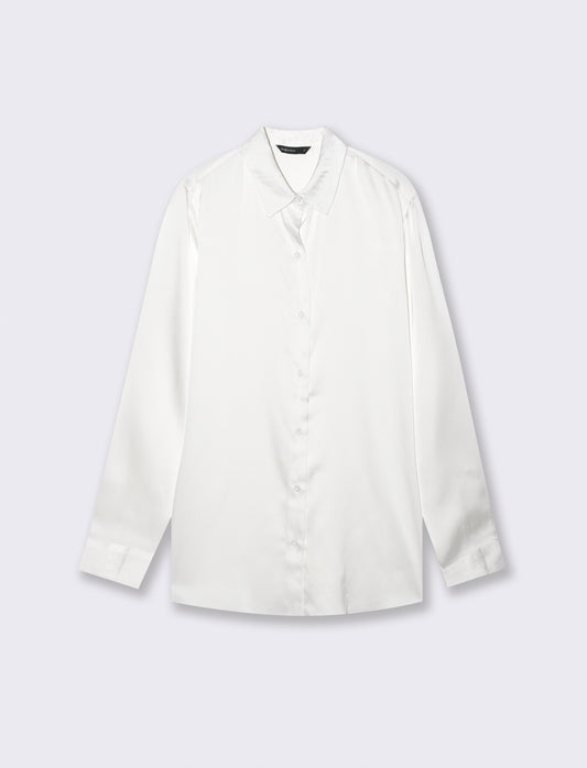 Elegant and Versatile Long Sleeve Shirts - White