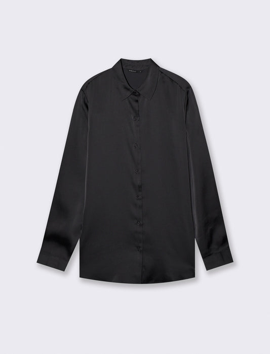 Elegant and Versatile Long Sleeve Shirts - Black
