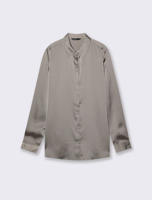 Elegant and Versatile Long Sleeve Shirts - Grey