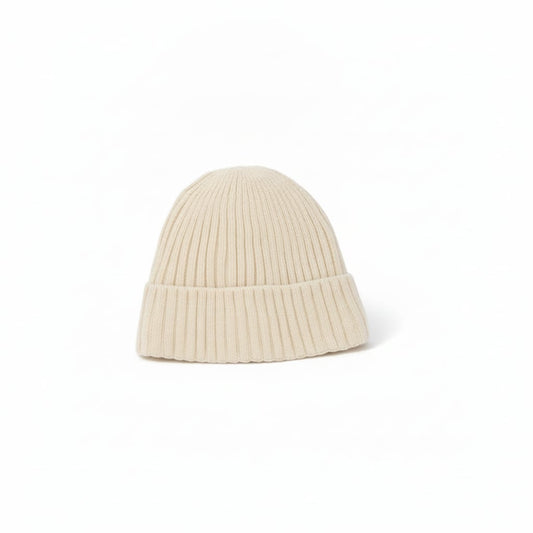 Cappello a cuffia con risvolto - Beige