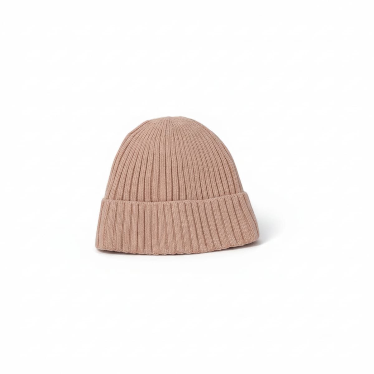 Cappello a cuffia con risvolto - Rosa