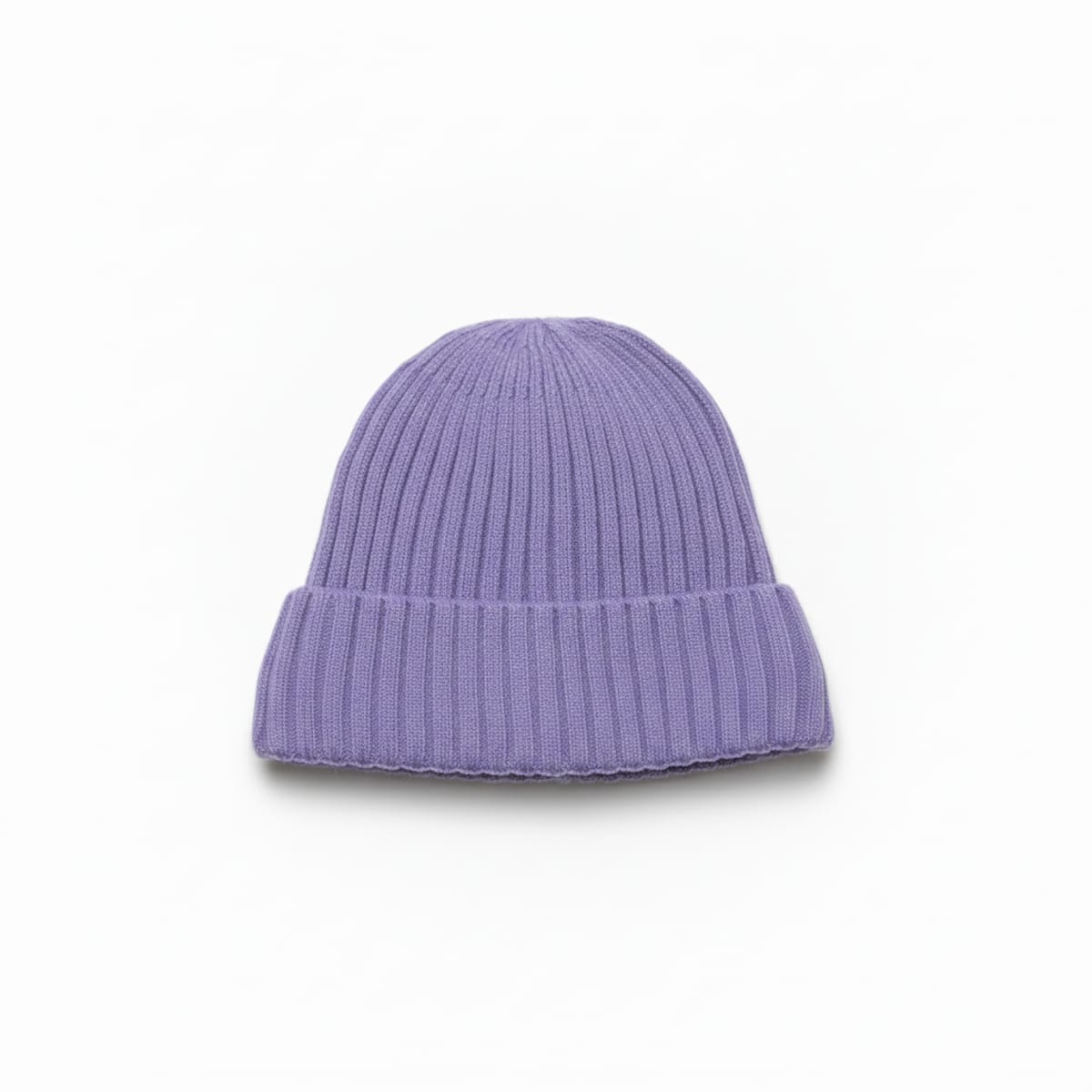 Cappello a cuffia con risvolto - Lilla