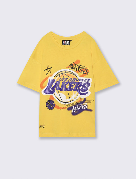 Magliette in cotone NBA da bambino - Giallo