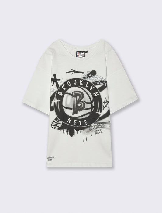 Magliette in cotone NBA da bambino - Bianco