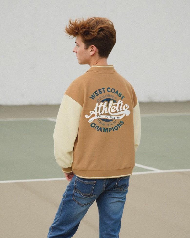 FELPA COLLEGE - Beige biscotto
