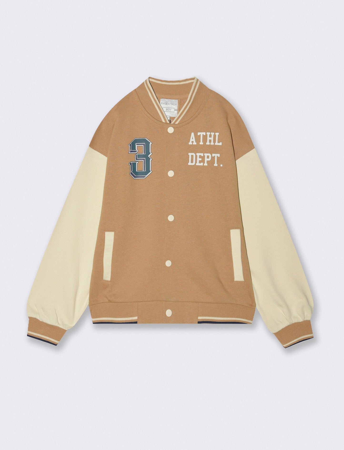 FELPA COLLEGE - Beige biscotto
