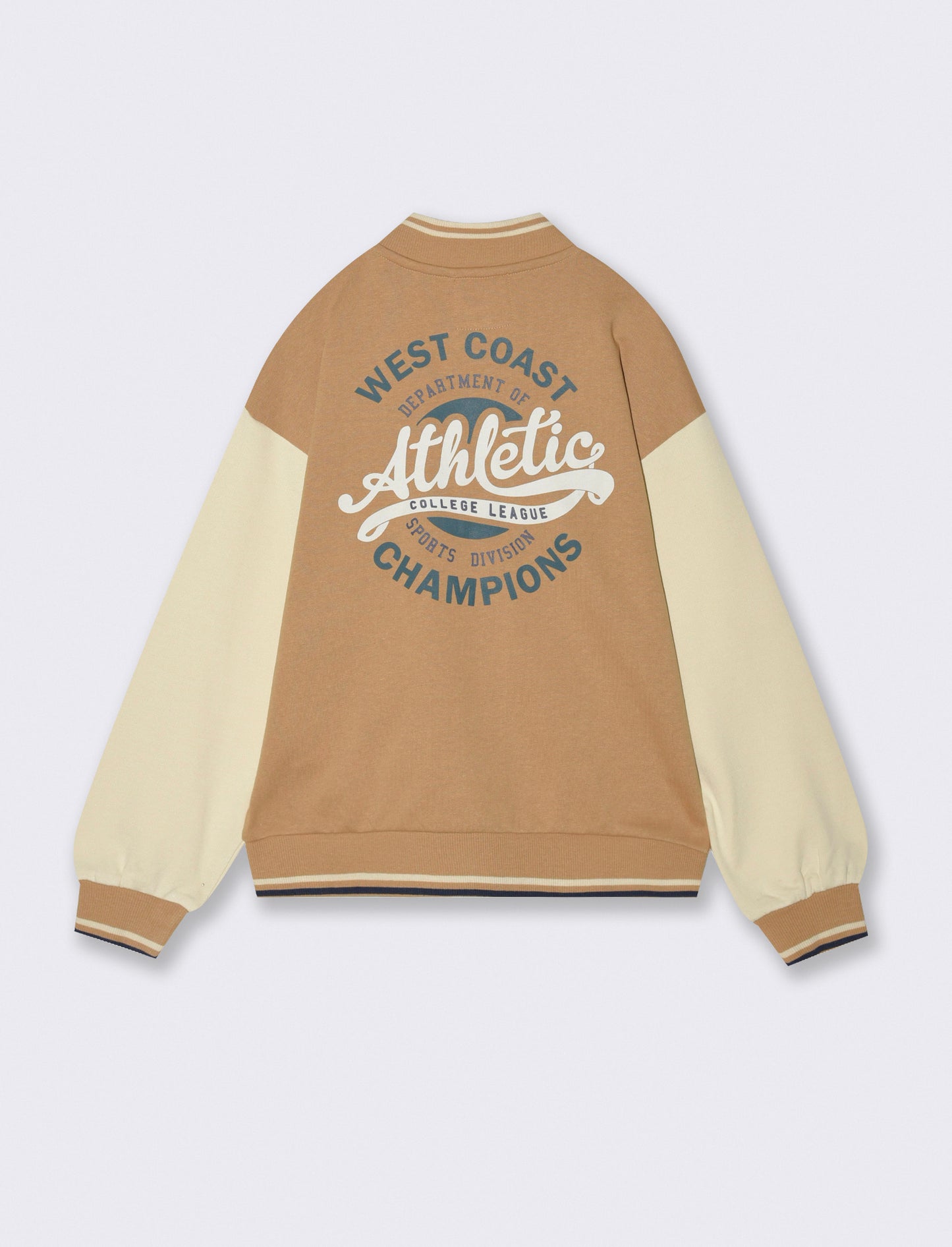 FELPA COLLEGE - Beige biscotto