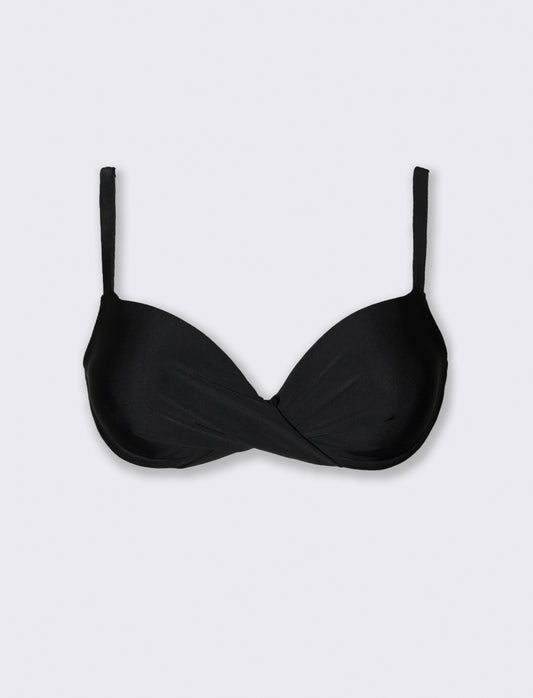 Reggiseno mare donna push up - Nero