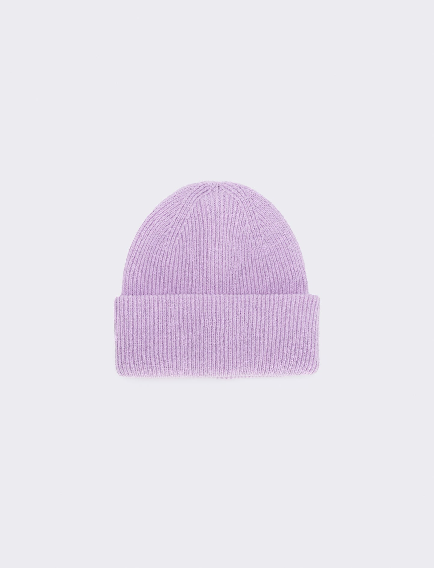 Cappello basic con risvolto - Lilla