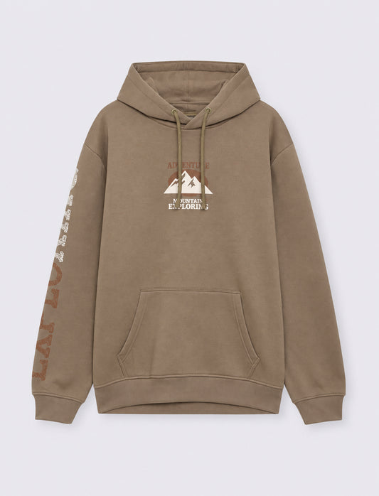 Hoodie with puff prints - Green