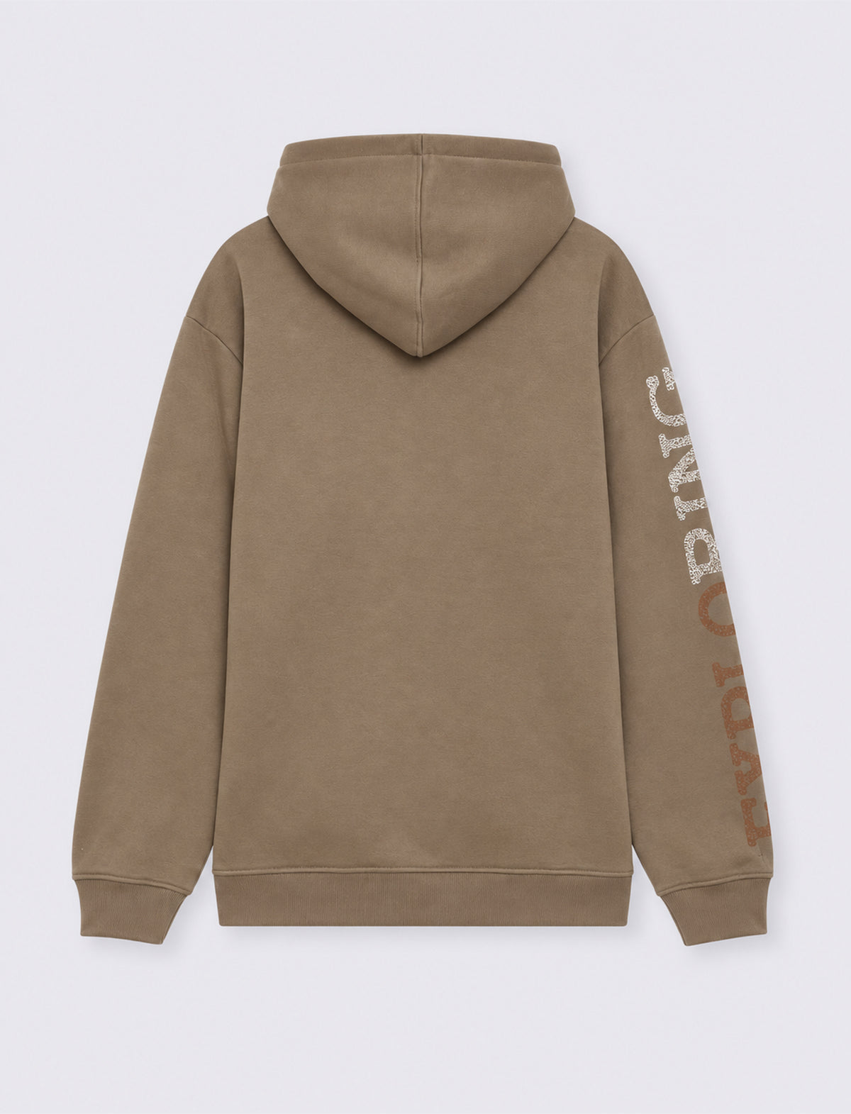 Felpa con cappuccio e stampe puff - Verde kaki